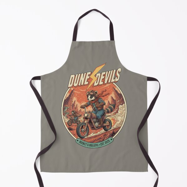 Item preview, Dune Devils Rocket & Rollers - Raccoon Bikers Retro Art designed and sold by AwesomeBeyondLimits.