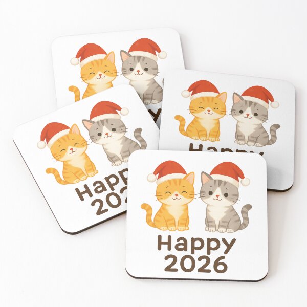 Item preview, Cute Christmas Cats – Happy 2026 designed and sold by mETTY mET.