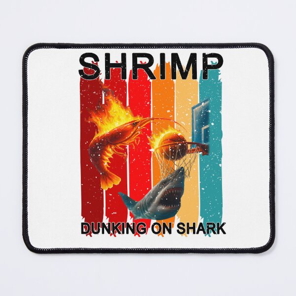 Item preview, Flaming Shrimp Dunks on Shark T-Shirt designed and sold by LashondaGreen89.