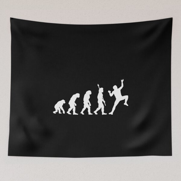 Item preview, Climbing Evolution Funny Climber Darwin designed and sold by StrideSuccess.