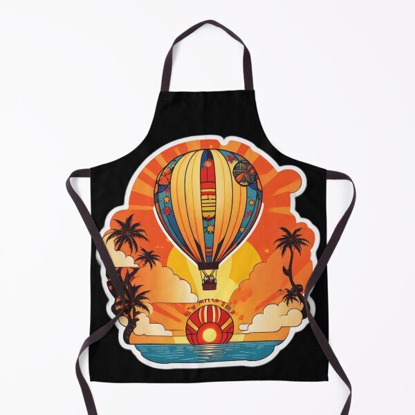 Item preview, Hot Air Balloon at Sunset in Hawaii with Palm Trees designed and sold by NautiChic.