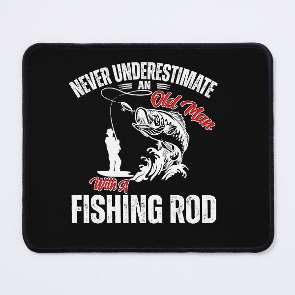 Item preview, Powerful Fishing Rod Old Man Tee designed and sold by LarryMBrown.