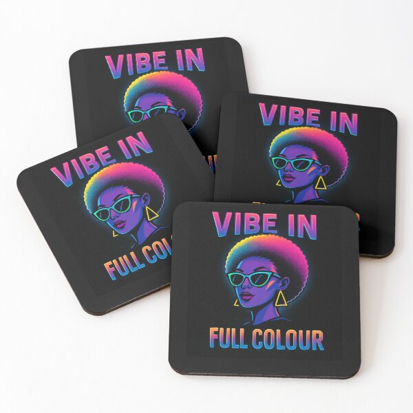 Item preview,  Vibe in Full Colour Y2K Retro Neon Aesthetic Afro Futuristic Sunglasses Graphic T-Shirt designed and sold by Right-UR.