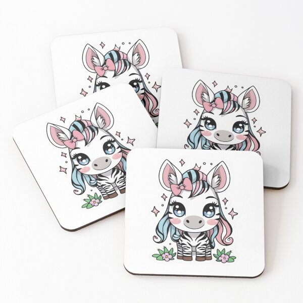 Item preview, Cute Baby Zebra With Bow  Aesthetic Pastel Sticker designed and sold by Trueways.