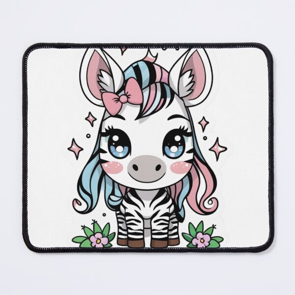 Item preview, Cute Baby Zebra With Bow Aesthetic Pastel Sticker designed and sold by Trueways.