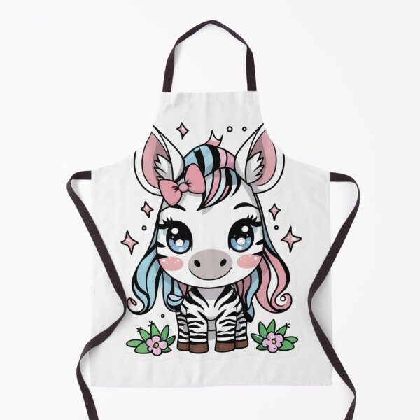 Item preview, Cute Baby Zebra With Bow Aesthetic Pastel Sticker designed and sold by Trueways.