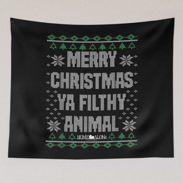 Item preview, Home Alone Ugly Sweater – Retro Knitted Christmas Quote Design designed and sold by Aliyah Niko.