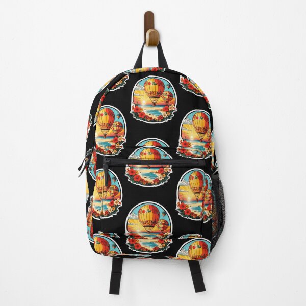 Item preview, Sunny Day Hot Air Balloons over The Ocean with Hawaii Orchids designed and sold by NautiChic.
