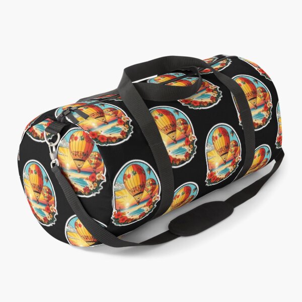 Item preview, Sunny Day Hot Air Balloons over The Ocean with Hawaii Orchids designed and sold by NautiChic.