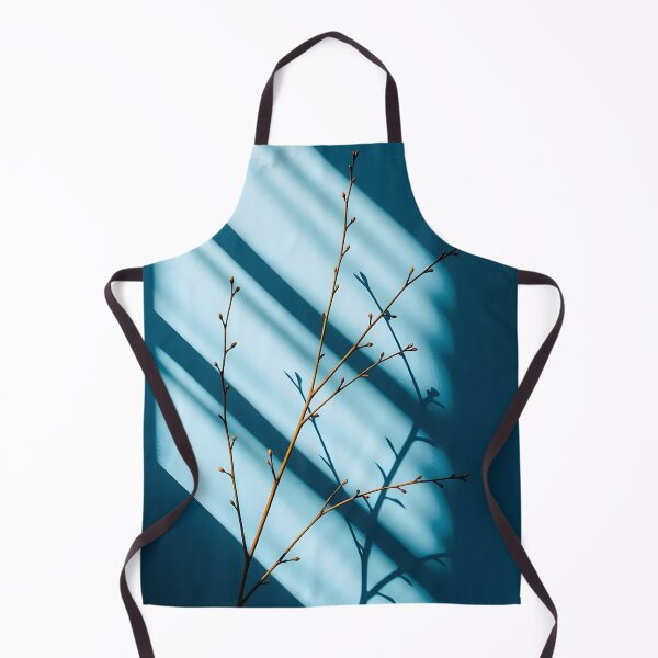Item preview, Tall Twig with Buds – Shadow Play Against Blue Wall and Window Light designed and sold by EmeraldeaArt.