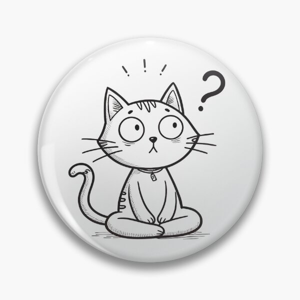 Item preview, Confused Zen Cat designed and sold by Neural-canvas.
