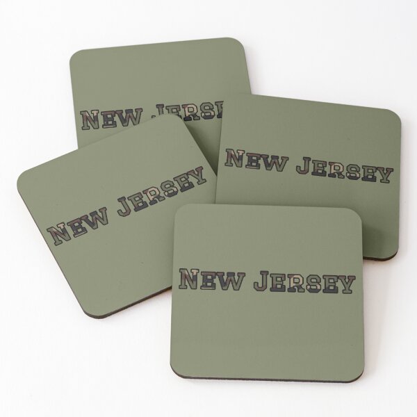 Item preview, New Jersey Camo Typography – Rugged Outdoor Military Style Design designed and sold by Long Family Gifts.