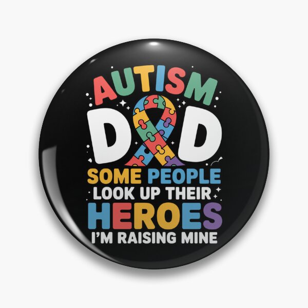 Item preview, Autism Dad Puzzle Ribbon Proud Son Hero Autism Awareness designed and sold by ValerieRodrigue.