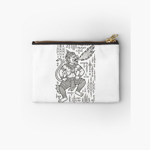 Item preview, Hanuman Fire Breathing Sak Yant – Powerful Protection Thai Mythical Tattoo Design designed and sold by Sksticker991.
