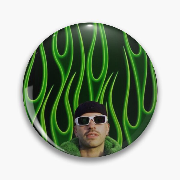 Item preview, Feid Neon Green Flames – Urban Latin Aesthetic Design designed and sold by Aliyah Niko.