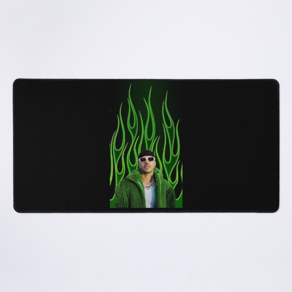 Item preview, Feid Neon Green Flames – Urban Latin Aesthetic Design designed and sold by Aliyah Niko.