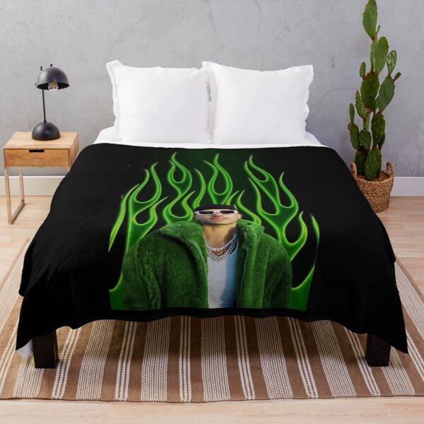 Item preview, Feid Neon Green Flames – Urban Latin Aesthetic Design designed and sold by Aliyah Niko.
