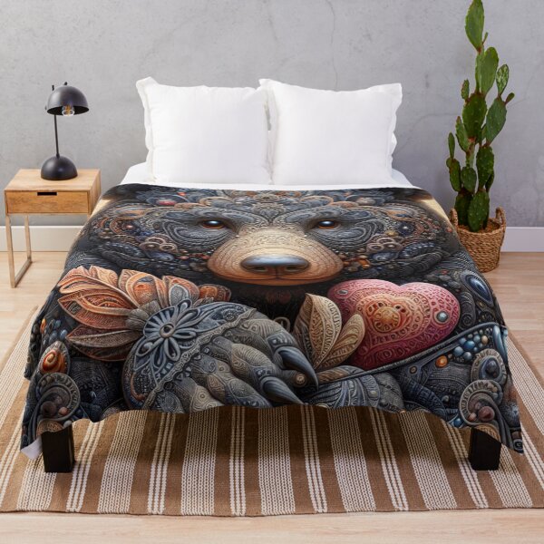 Item preview, Intricate Mandala Brown Bear designed and sold by purplesensation.