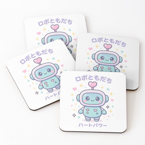 Item preview, Kawaii Robot Companion • Cute Pastel Chibi Robot With Heart Antenna designed and sold by Snackwear Apparel.