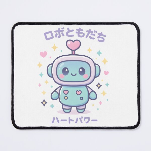 Item preview, Kawaii Robot Companion • Cute Pastel Chibi Robot With Heart Antenna designed and sold by Snackwear Apparel.