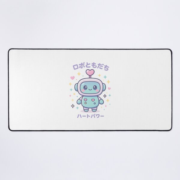 Item preview, Kawaii Robot Companion • Cute Pastel Chibi Robot With Heart Antenna designed and sold by Snackwear Apparel.