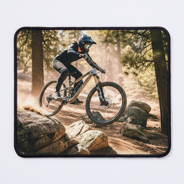 Item preview, Fearless Descent: Conquering the Rocky Forest Trail. designed and sold by Hinson MTB Visuals.