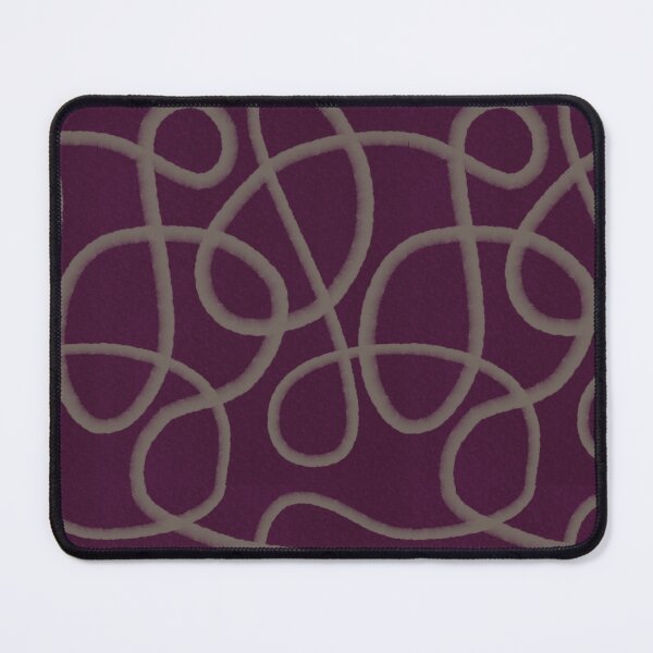 Item preview, JAPANDI Flow Lines – Deep Plum Minimal Pattern designed and sold by keikono.studio.