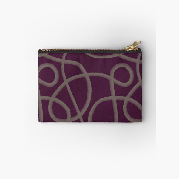 Item preview, JAPANDI Flow Lines – Deep Plum Minimal Pattern designed and sold by keikono.studio.