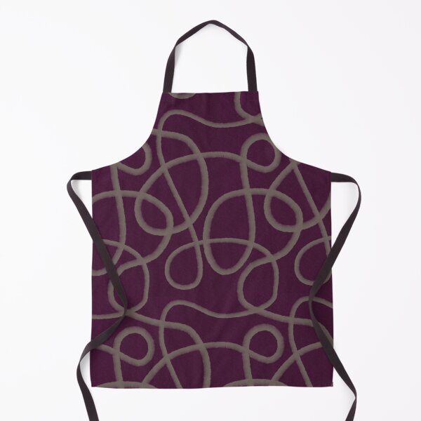 Item preview, JAPANDI Flow Lines – Deep Plum Minimal Pattern designed and sold by keikono.studio.
