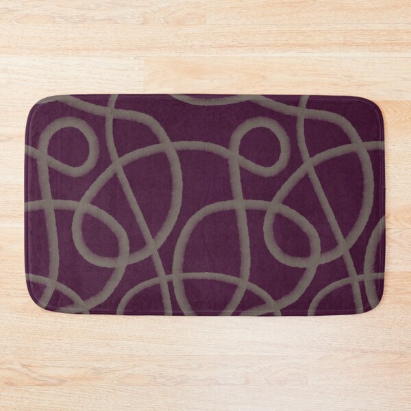 Item preview, JAPANDI Flow Lines – Deep Plum Minimal Pattern designed and sold by keikono.studio.