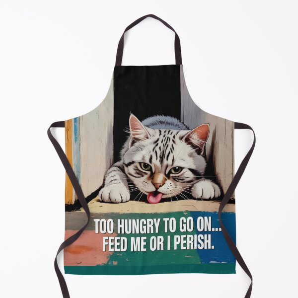 Item preview, Too Hungry To Go On – Funny Hungry Cat Quote Design designed and sold by RDRdesign.