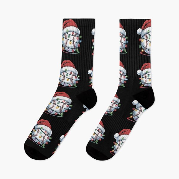 Item preview, Santa Baseball with Holiday Lights designed and sold by DreamOnShirts.