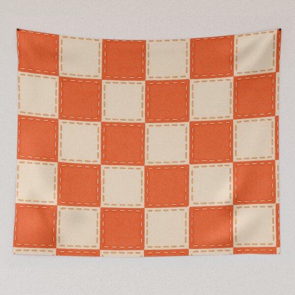 Item preview, Stitched Checkerboard Pattern designed and sold by GenzShoppingHub.