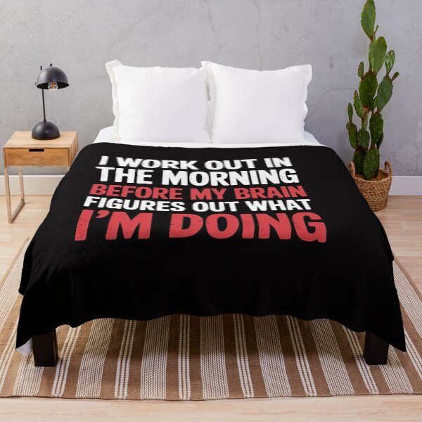 Item preview, I Workout In Morning Gym Exercise Fitness Women Men designed and sold by OlafLica.