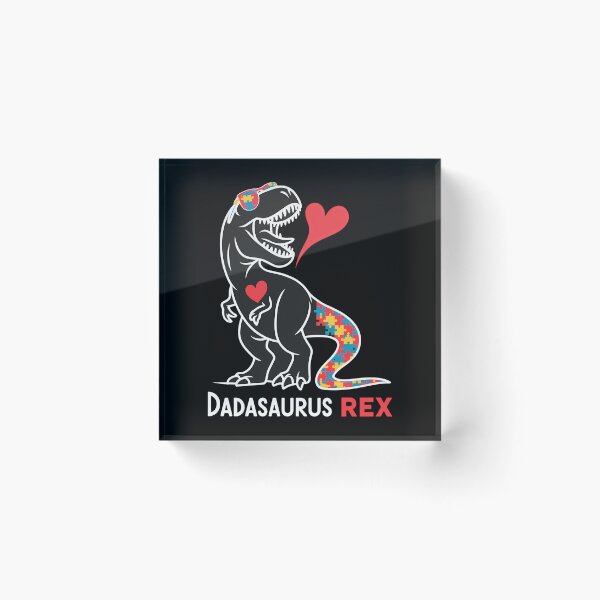 Item preview, Dadasaurus Rex Autism Awareness Proud Dad Father's Day designed and sold by ValerieRodrigue.