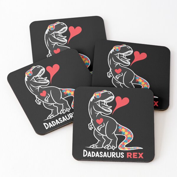 Item preview, Dadasaurus Rex Autism Awareness Proud Dad Father's Day designed and sold by ValerieRodrigue.