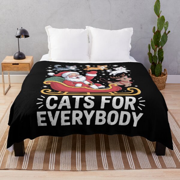 Item preview, Cats For Everybody Christmas Cat Funny Xmas Santa designed and sold by khorbiasieno.