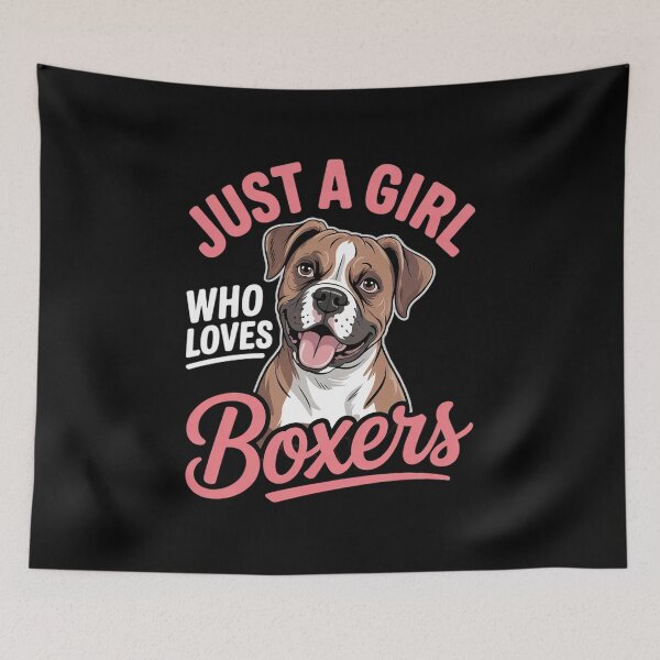 Item preview, Just A Girl Who Loves Boxers - Cute German Boxer Dog Owner  designed and sold by InspiredFoul.