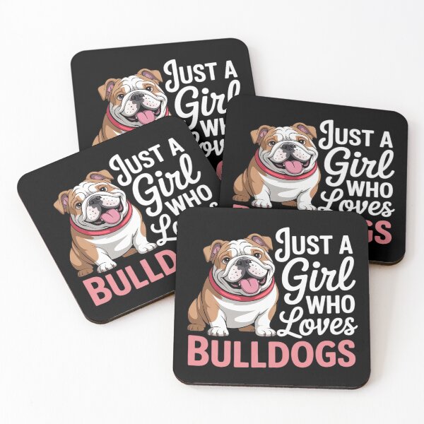 Item preview, Just a Girl Who Loves Bulldogs Cute Bulldog Dog Lover 5  designed and sold by InspiredFoul.