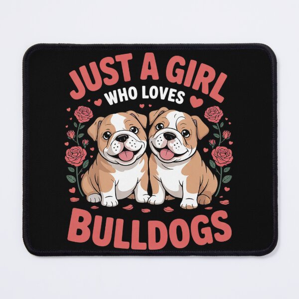 Item preview, Just A Girl Who Loves Bulldogs Cute Bulldog Quote Girls Kids 3  designed and sold by InspiredFoul.
