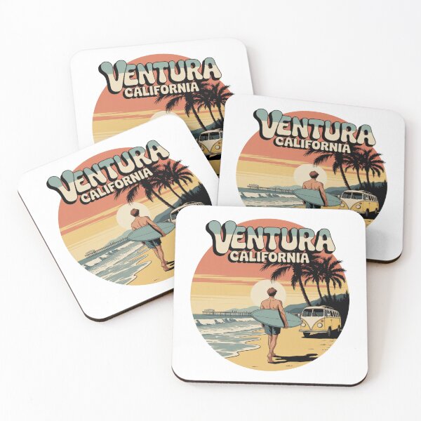 Item preview, Ventura California Retro Surf Sunset Design designed and sold by CircinusStore.