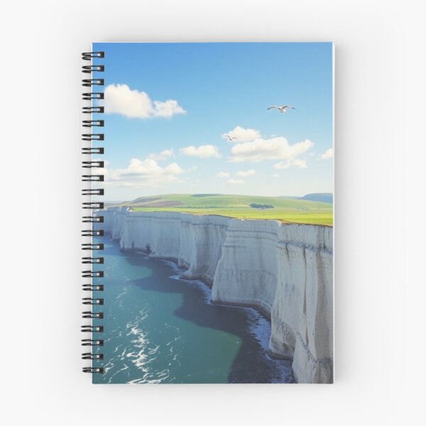 Item preview, White Cliffs of Dover England Coastal Wall Art Print designed and sold by EllDAV777.