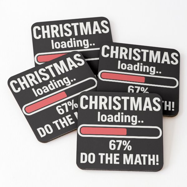 Item preview, Christmas Loading 67% – Funny Holiday Meme | Do The Math | Geek & Tech Christmas Design designed and sold by FrameFlow.
