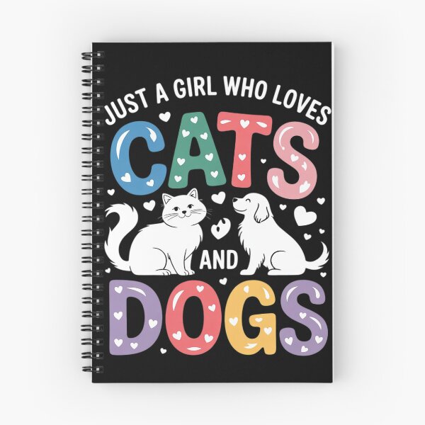 Item preview, Just A Girl Who Loves Cats And Dogs Lover Girl  designed and sold by InspiredFoul.
