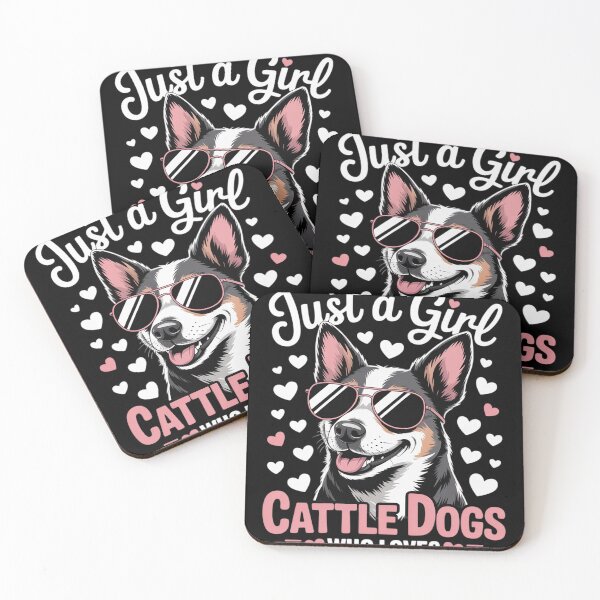 Item preview, Just A Girl Who Loves Cattle Dogs Cute For Christmas  designed and sold by InspiredFoul.