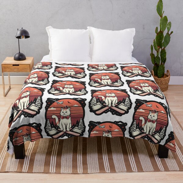 Item preview, Cat Skiing Funny Ski Cool Cat designed and sold by raylie-mcalpin.