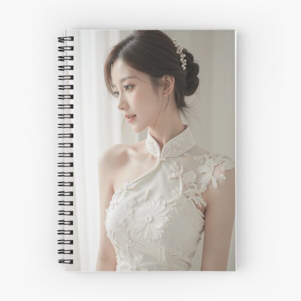 Item preview, White Graceful Qipao Silhouette designed and sold by SEIMEI2025.