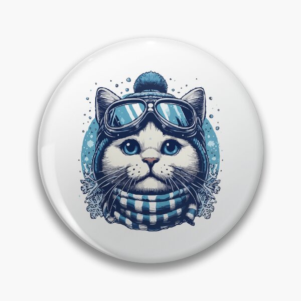Item preview, Winter Ski Cat designed and sold by raylie-mcalpin.