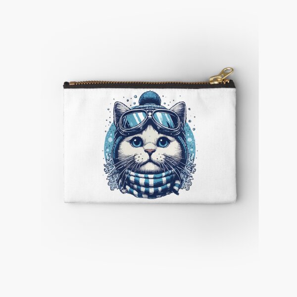 Item preview, Winter Ski Cat designed and sold by raylie-mcalpin.