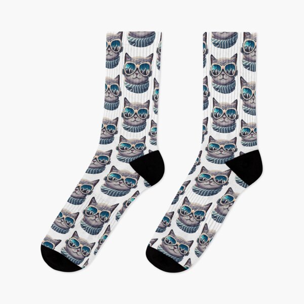 Item preview, Winter Ski Cat designed and sold by raylie-mcalpin.